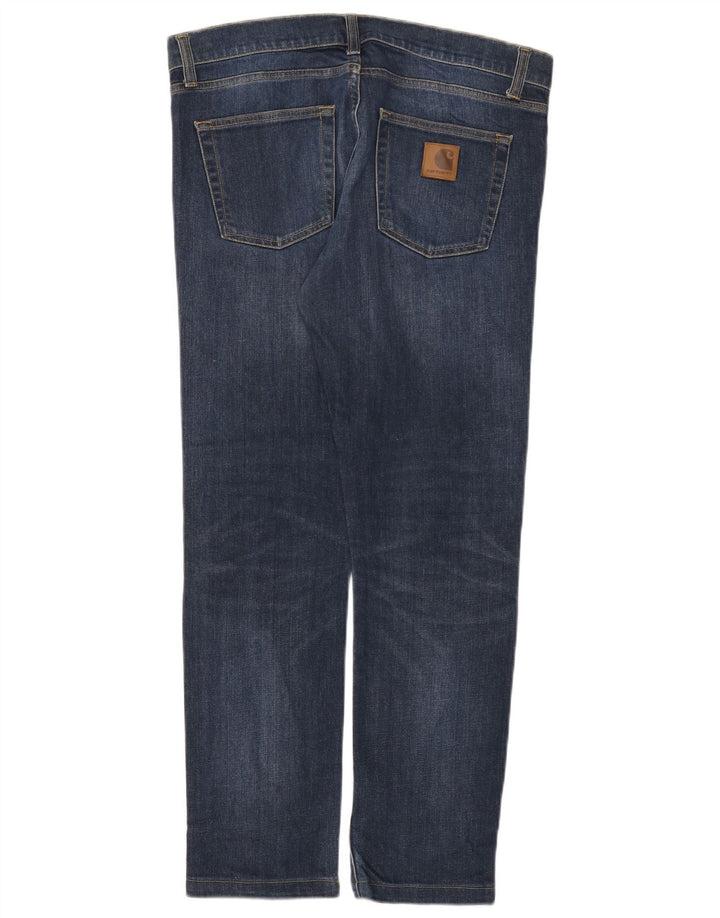 Blugi subțiri pentru bărbați Carhartt W32 L29 bumbac bleumarin