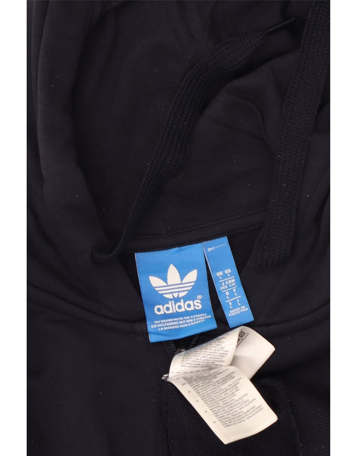 Pulover ADIDAS pentru bărbați, cu fermoar, bumbac mare, albastru