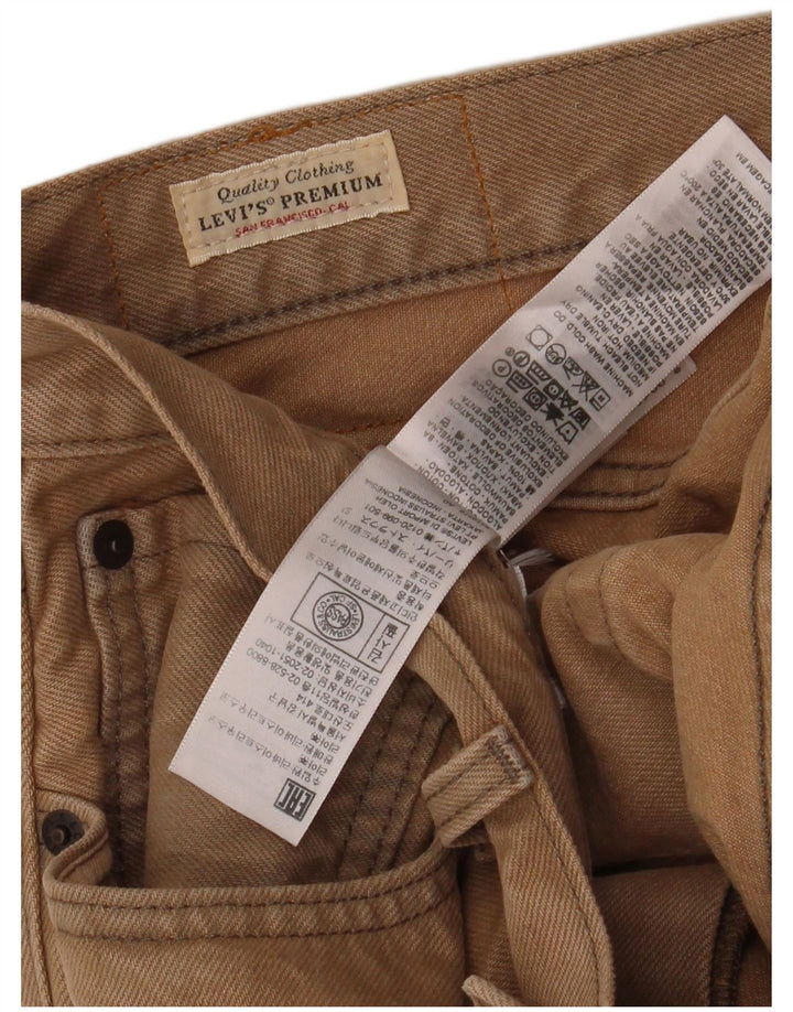 Pantaloni scurți din blugi pentru bărbați Levi's W31 bumbac mediu bej