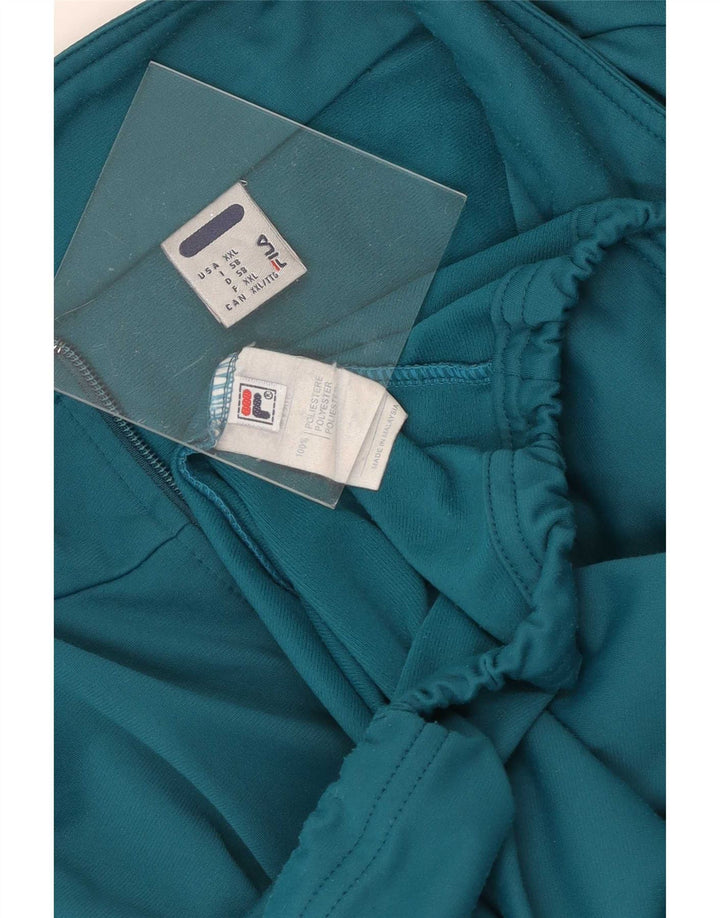 Jachetă pentru trening Fila pentru bărbați, 2XL, poliester color-bloc turcoaz