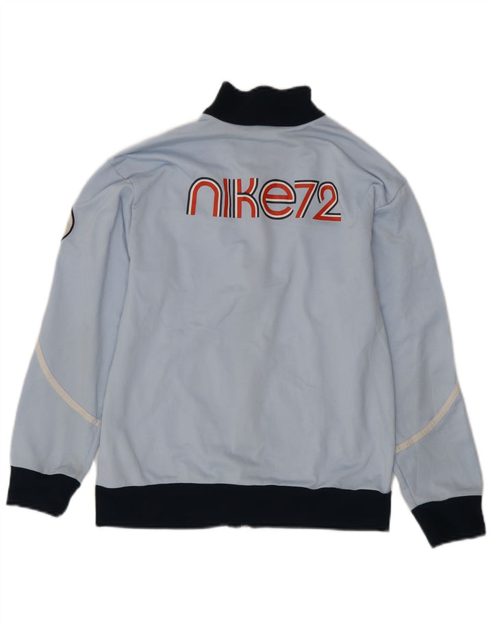 Jachetă de top pentru trening grafic Nike pentru fete 10-11 ani, albastru mediu, color block