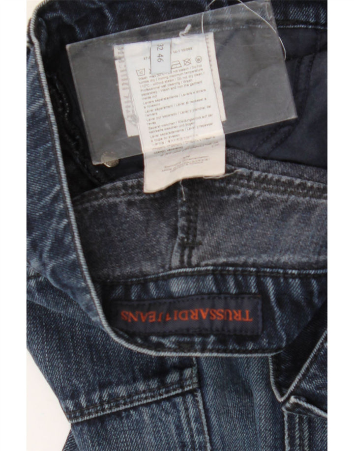 Trussardi blugi slim pentru bărbați W32 L34 bumbac albastru