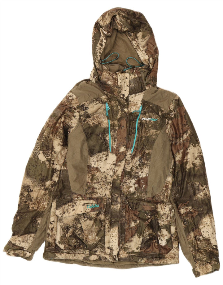 CABELA'S Jachetă de vânt supradimensionată pentru femei UK 6 XS Camuflaj kaki