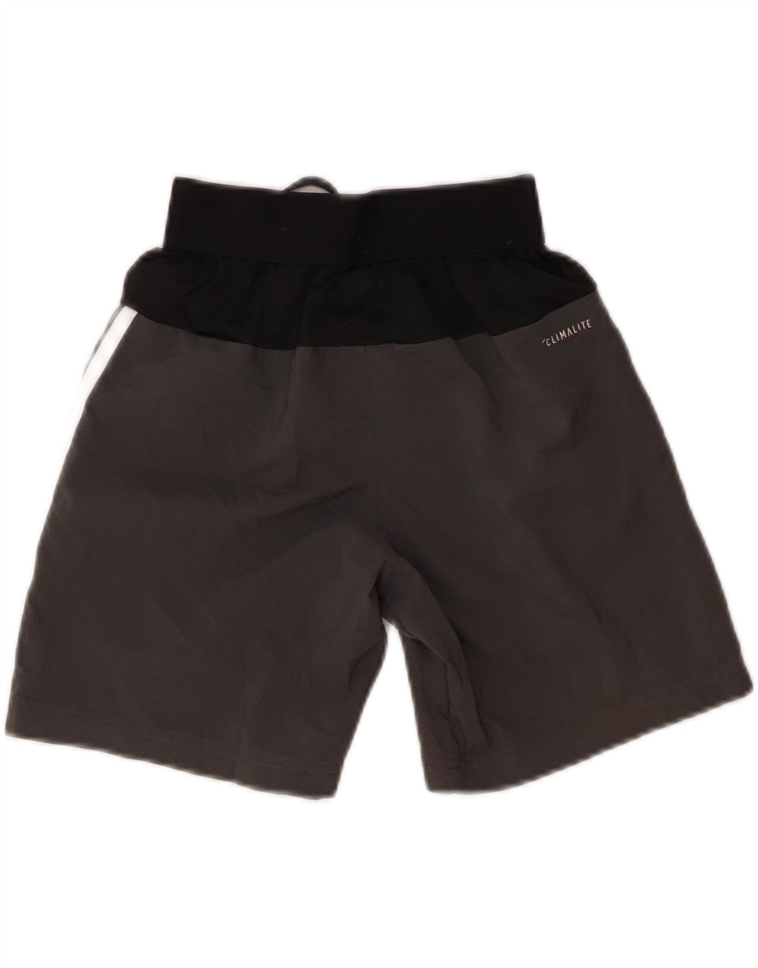 ADIDAS Boys Climalite Sport Shorts 11-12 Years  Grey Colourblock Polyester