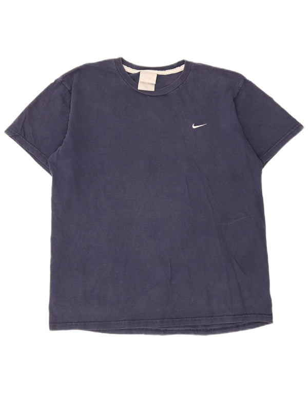 Tricou pentru bărbați Nike Top mediu din bumbac bleumarin