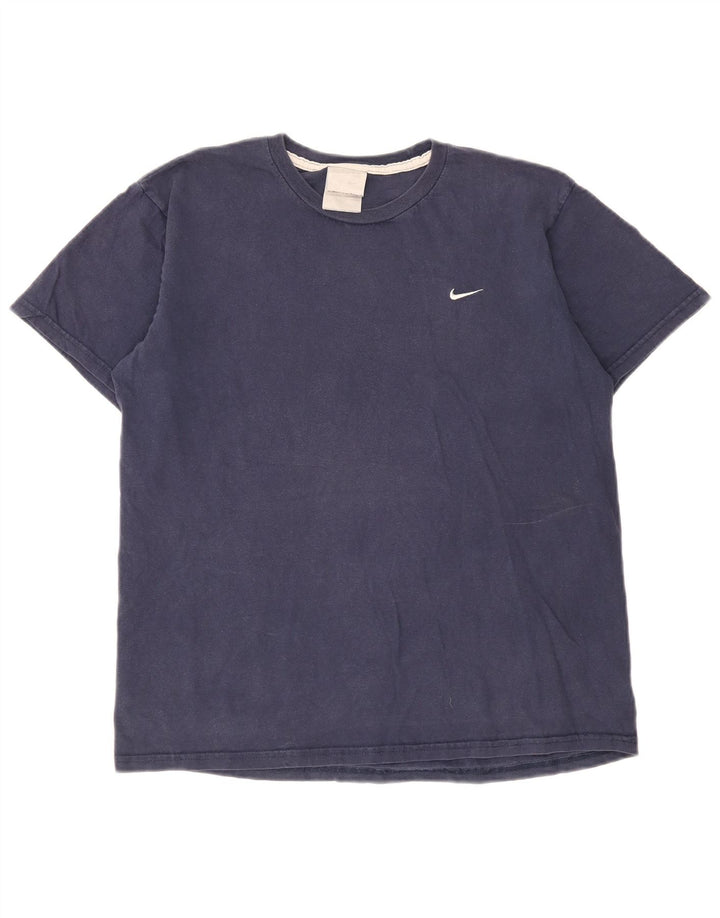 Tricou pentru bărbați Nike Top mediu din bumbac bleumarin
