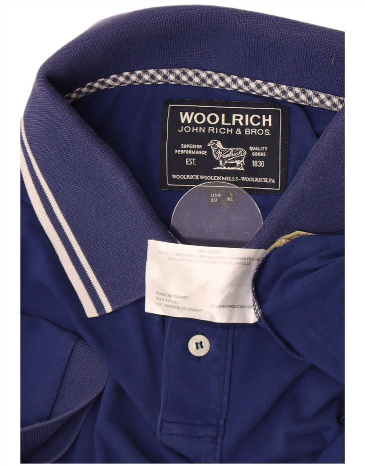 Tricou polo pentru bărbați Woolrich, mare, bleumarin, bumbac