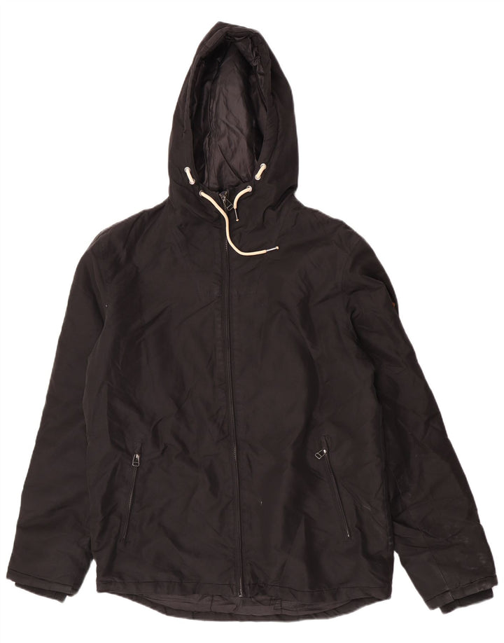 Jack & Jones jachetă de vânt cu glugă pentru bărbați UK 40 Poliester negru mare