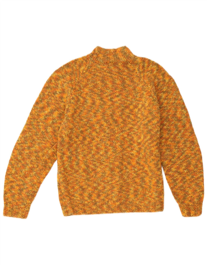 Pulover Cardigan Vintage pentru femei UK 12 Medium Yellow Flecked