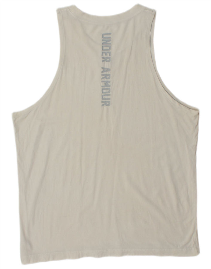 Vesta grafică Under Armour pentru bărbați, cu formă regulată, XL, bumbac alb