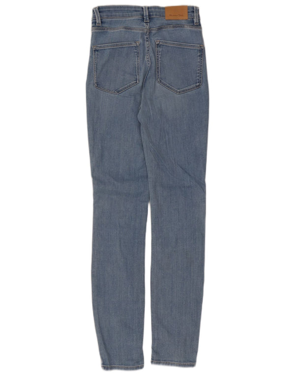 Massimo Dutti blugi skinny pentru femei cu talie înaltă EU 34 2XS W24 L29 albastru bumbac