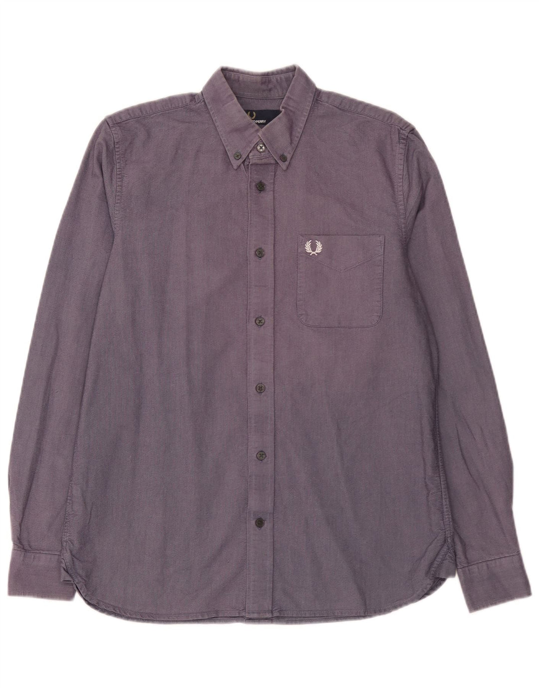 Cămașă Fred Perry pentru bărbați, bumbac albastru mediu