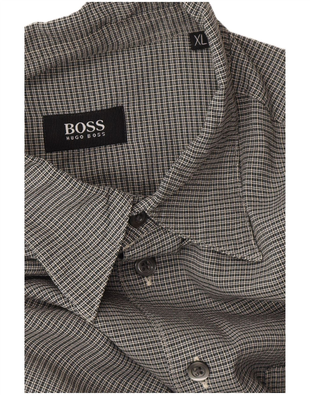 Cămașă pentru bărbați HUGO BOSS XL, gri, carouri