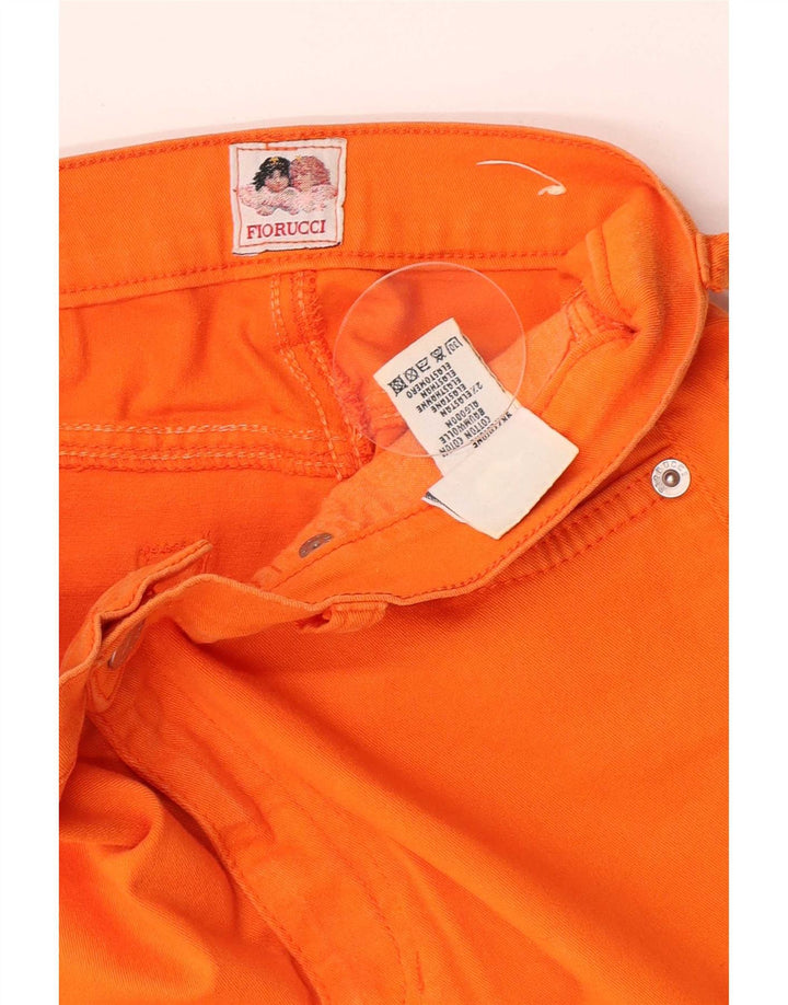 Fiorucci blugi subțiri pentru femei W28 L30 bumbac portocaliu