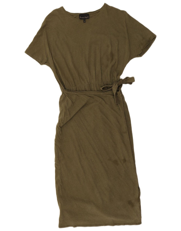 Rochie tricou pentru femei Phase Eight UK 12 Medium Khaki Bumbac