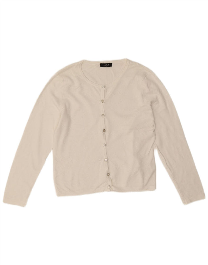 Jumper bolero mic pentru femei M&Co UK 14 Medium White Viscose
