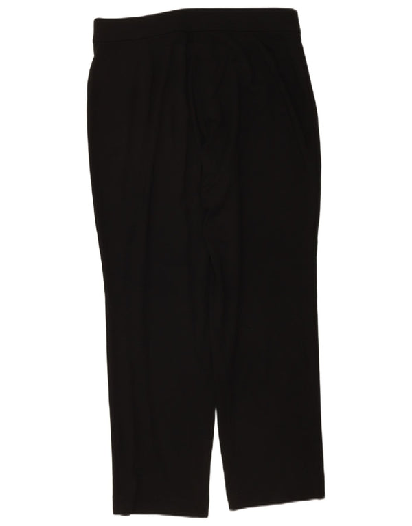 Pantaloni casual drepti pentru femei Marks & Spencer UK 14 Large W34 L28 Negru