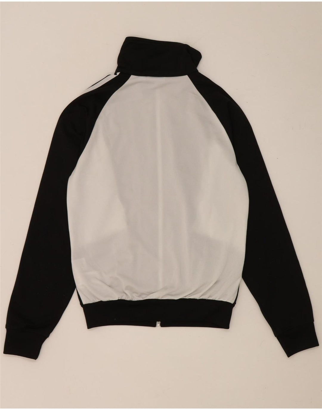 Jachetă de top pentru trening Adidas pentru femei UK 10 Mic, negru, poliester color bloc