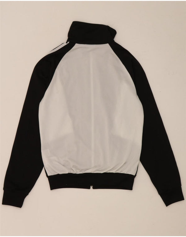 Jachetă de top pentru trening Adidas pentru femei UK 10 Mic, negru, poliester color bloc