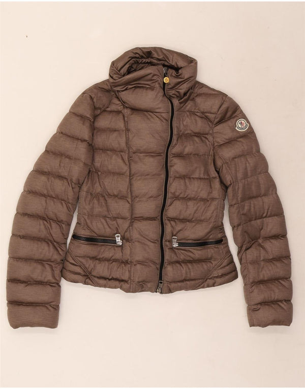 Jachetă căptușită pentru femei Moncler Mărimea 2 Poliester maro mic