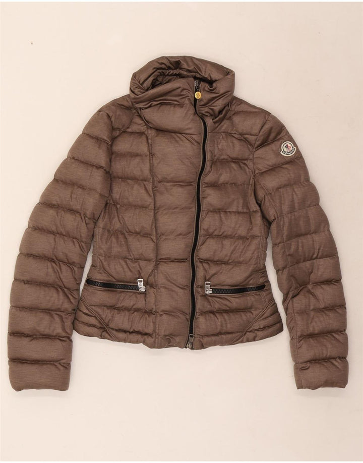 Jachetă căptușită pentru femei Moncler Mărimea 2 Poliester maro mic