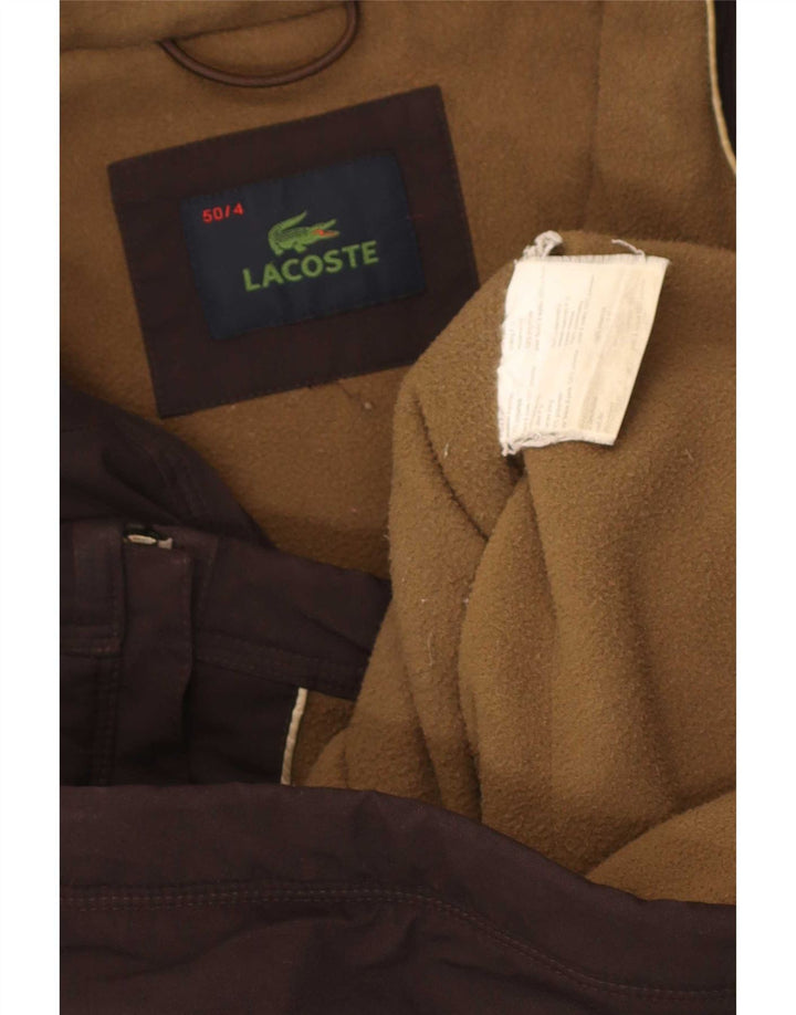 Jachetă de vânt pentru bărbați Lacoste Mărimea 4 Maro Mediu Poliamidă