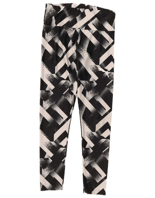 Leggings pentru femei Puma UK 12 Medium Black Geometric