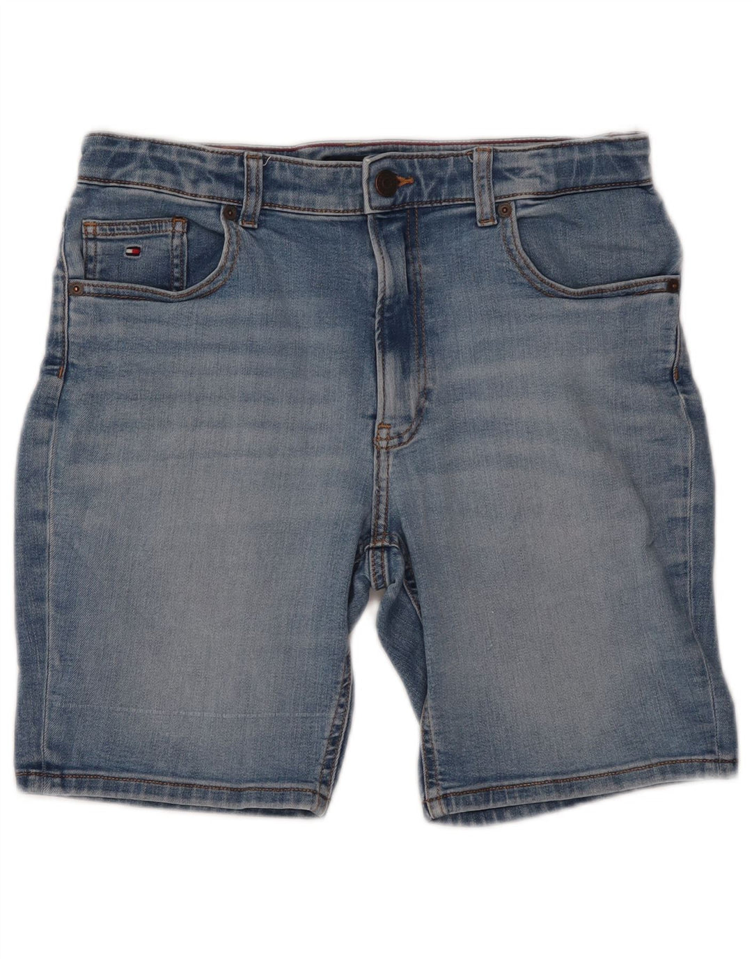 TOMMY HILFIGER Pantaloni scurți din denim conici pentru fete 15-16 ani W30 bumbac albastru