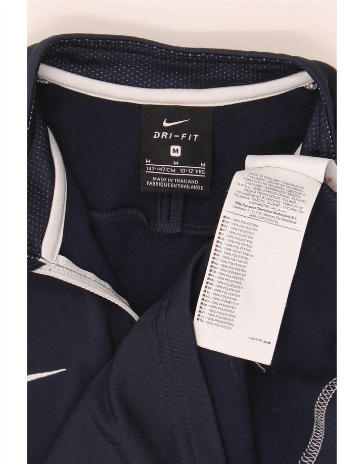 Trening Nike pentru băieți Dri Fit Pullover Top 10-11 ani, mediu bleumarin