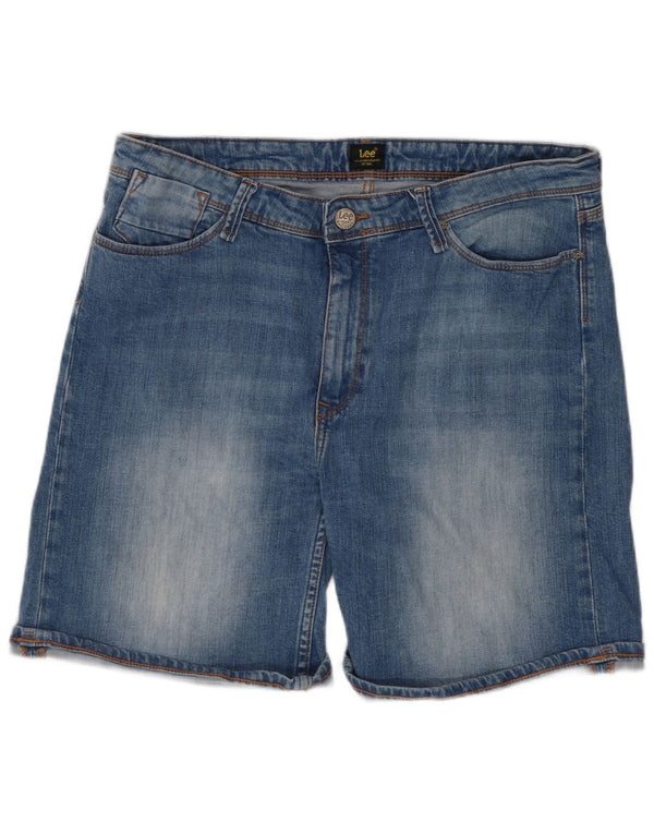 Pantaloni scurti din blugi pentru femei Lee Boyfriend W32, mare, albastru, bumbac
