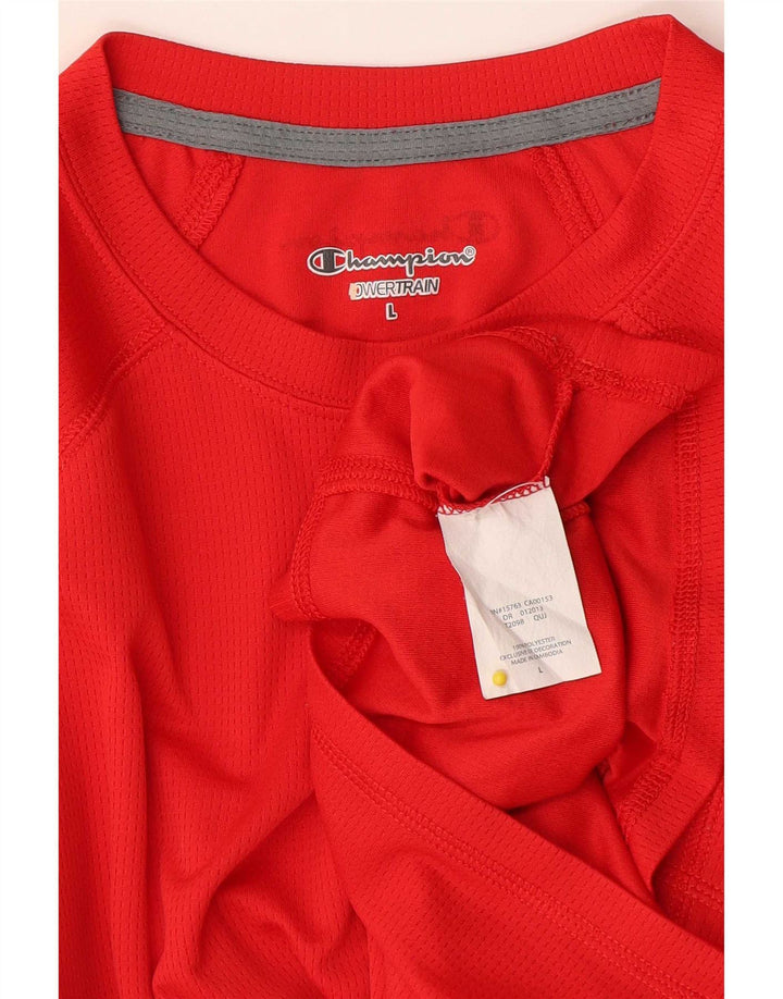 Tricou pentru bărbați Champion Top mare poliester roșu