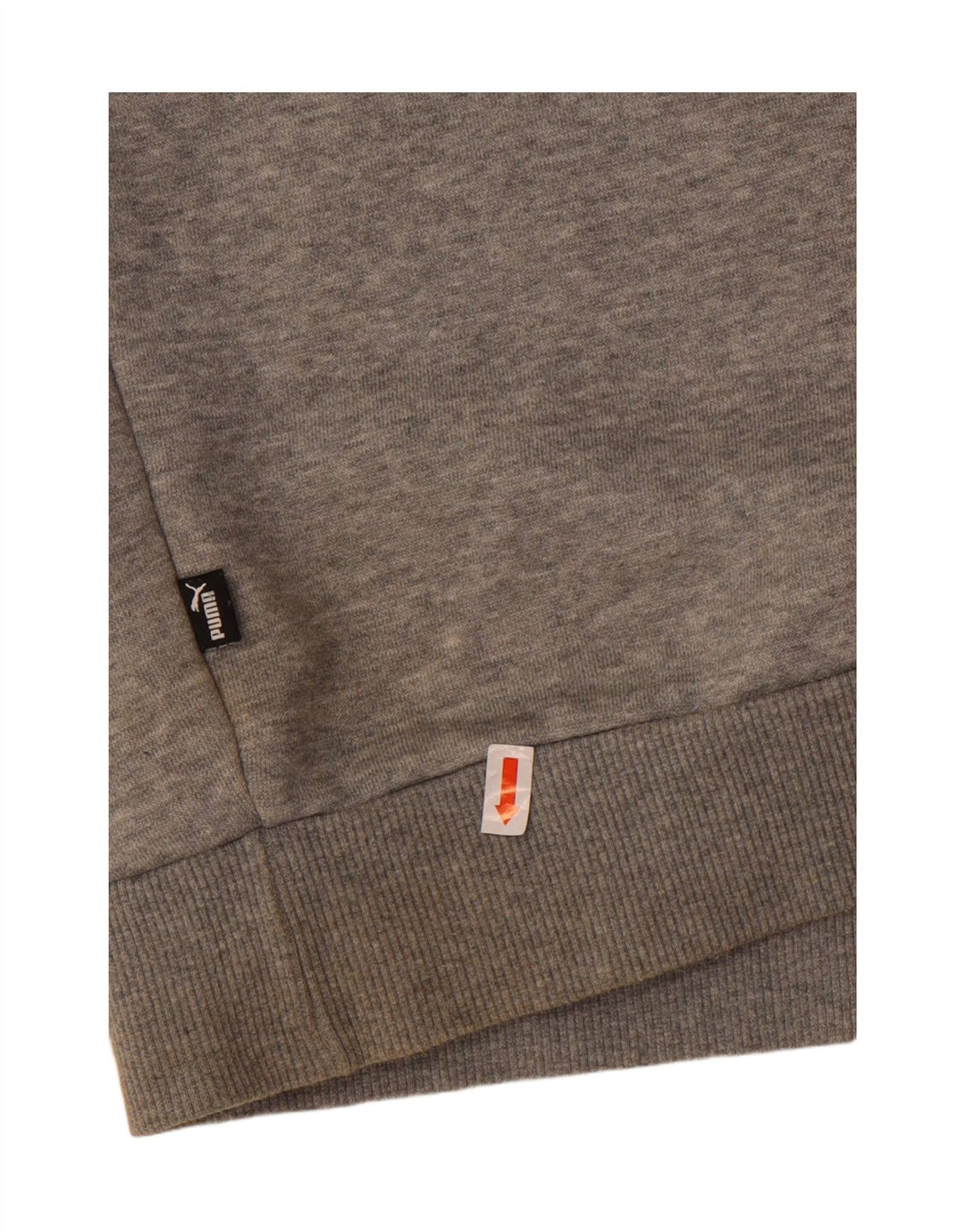 PUMA Mens Graphic Hoodie Jumper Medium Grey Cotton