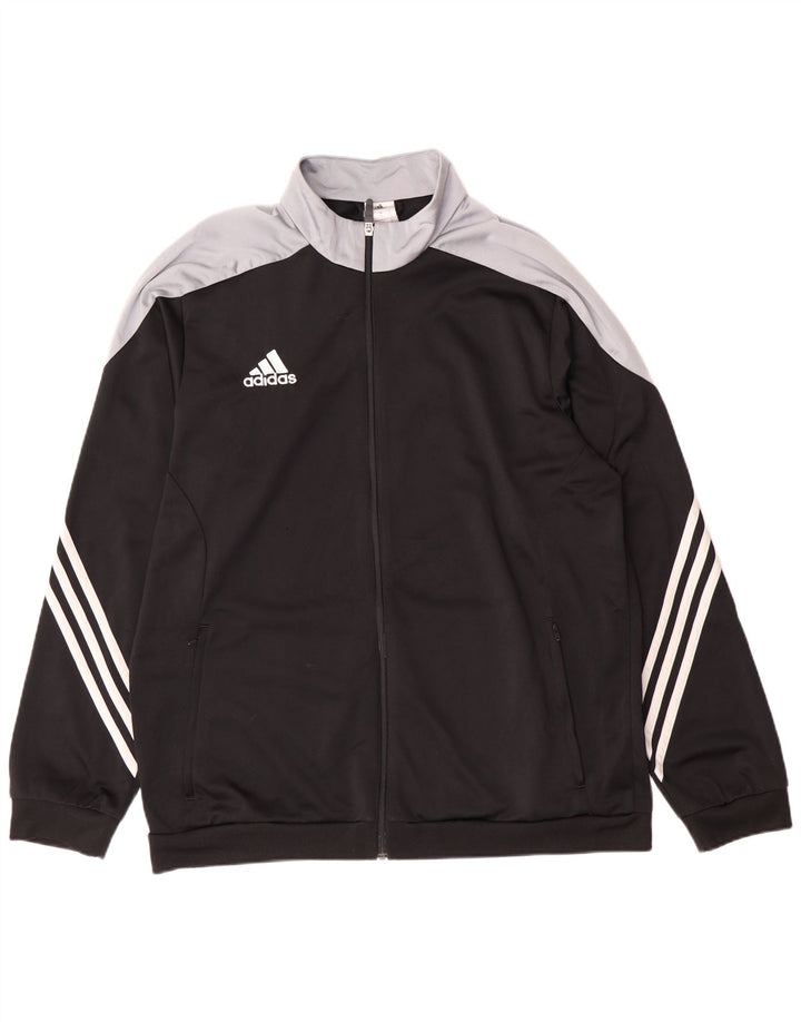 Jachetă de trening pentru bărbați Adidas, XL, poliester color bloc negru