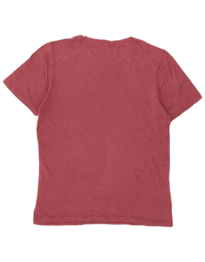 Tricou Jack & Jones pentru bărbați Top din bumbac roz mediu
