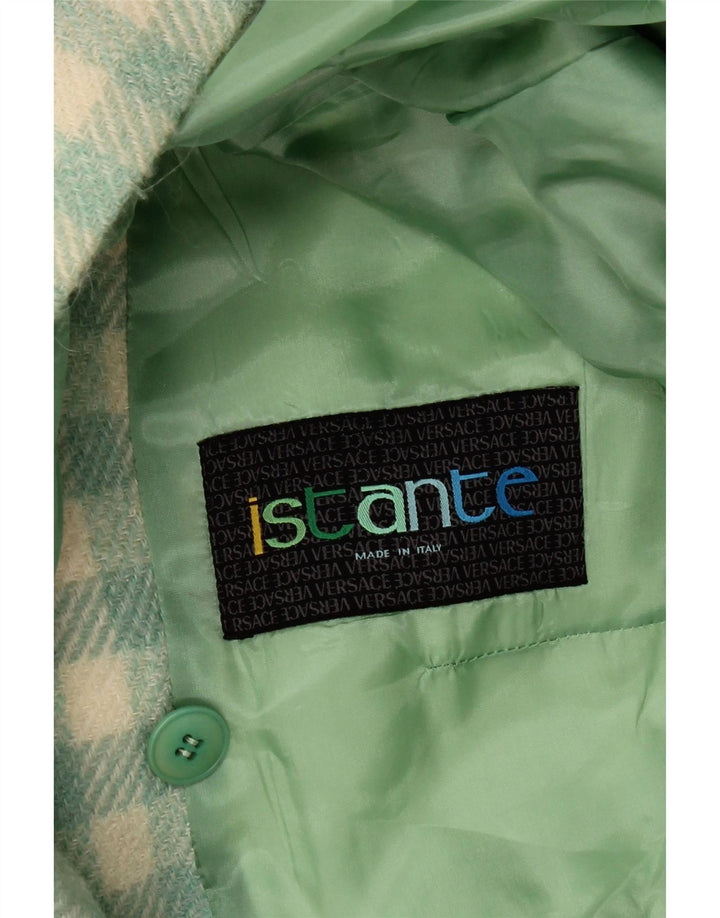 Palton pentru femei Istante cu piept dublu UK 14 Medium Green Check