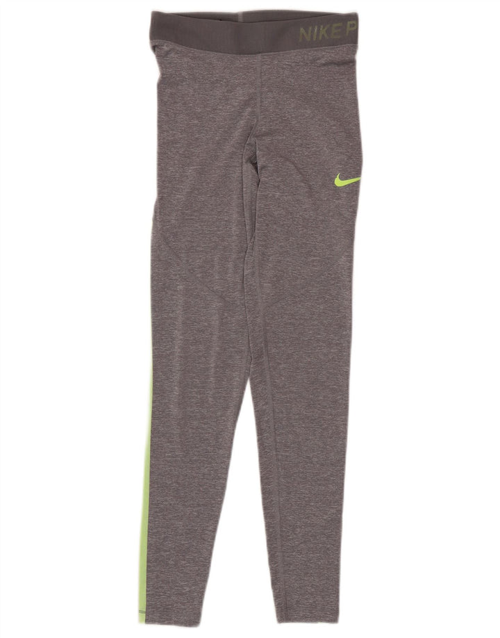 Leggings grafici pentru femei NIKE UK 6 XS gri