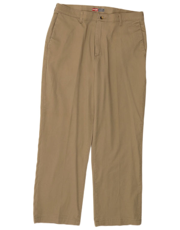 WRANGLER Pantaloni chino drepți, confort pentru bărbați, L34 L30, bumbac bej