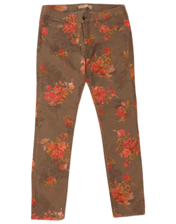 Blugi skinny dama Zara EU 40 Medium W30 L29 Maro Floral
