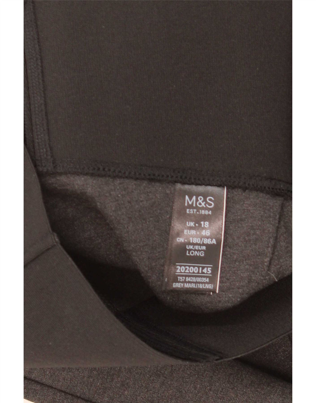 Leggings pentru femei Marks & Spencer UK 18 XL, gri, viscoză