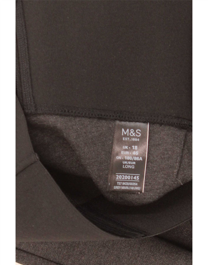 Leggings pentru femei Marks & Spencer UK 18 XL, gri, viscoză
