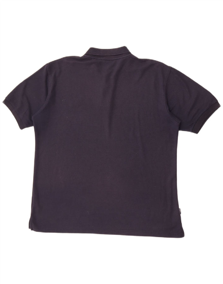 Cămașă polo pentru bărbați Umbro XL, poliester bleumarin