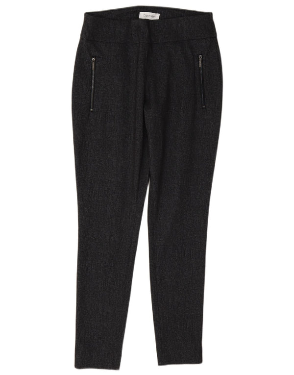 Calvin Klein Womens Skinny Casual Trousers XS W25 L27 Grey Polyester