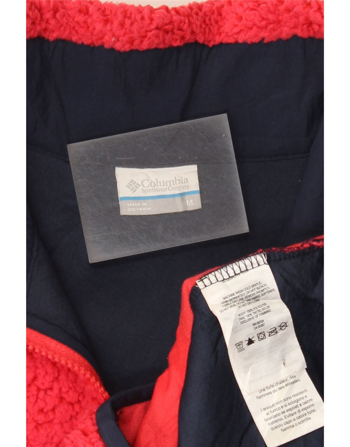 Jachetă fleece Columbia pentru femei UK 14, poliester roz mediu