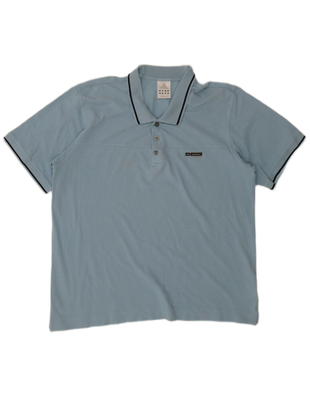 Tricou polo pentru bărbați Adidas 2XL, bumbac albastru