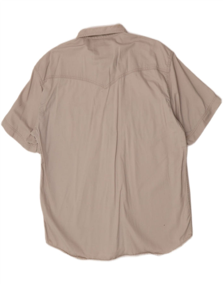 Cămașă Western cu mânecă scurtă pentru bărbați Wrangler XL bej