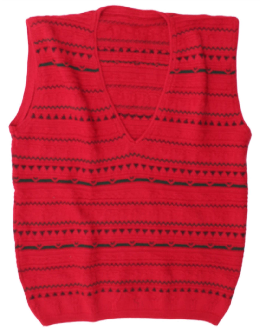 Vestă Vintage pentru bărbați, XL, roșu, geometric