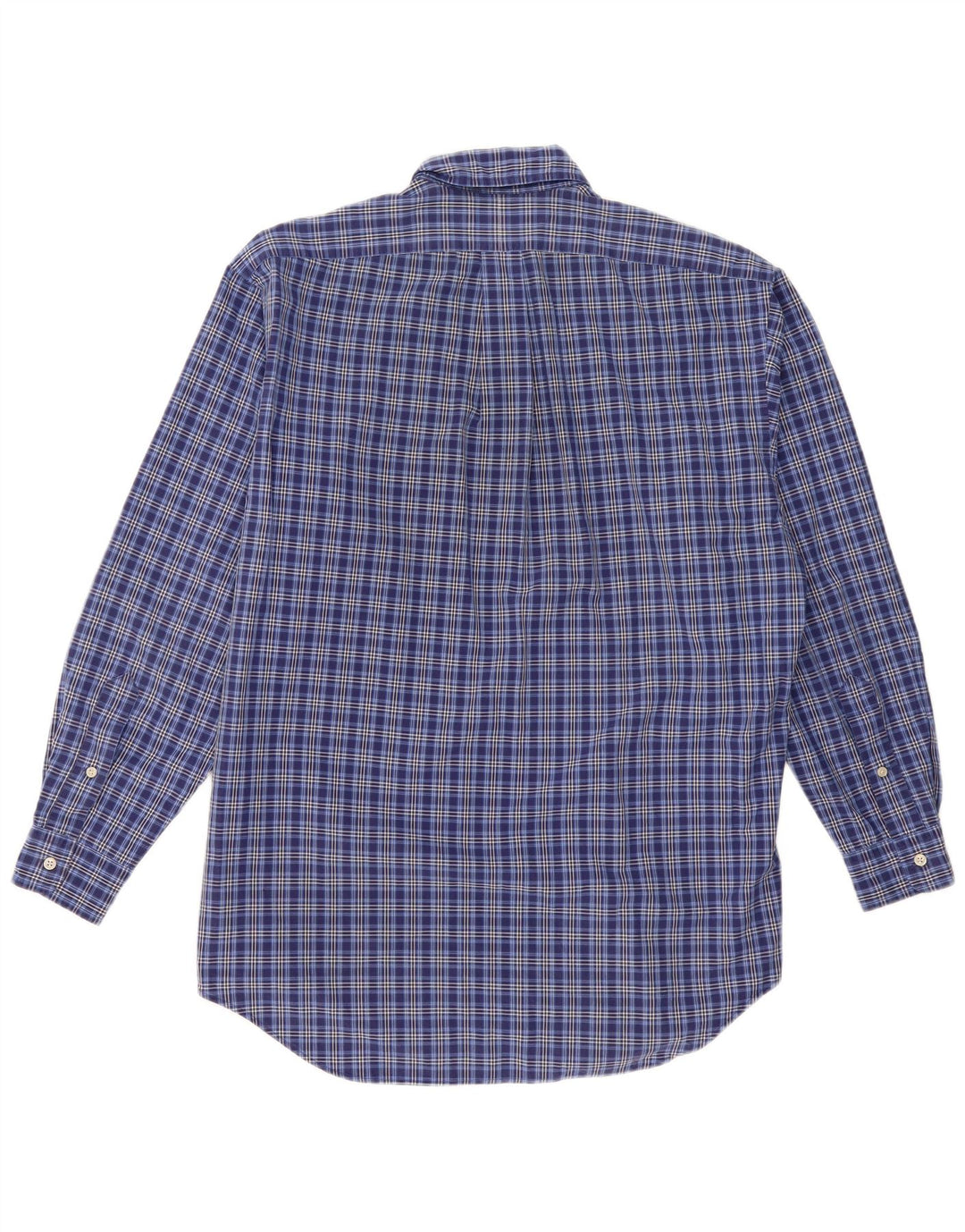 Cămașă pentru bărbați Ralph Lauren, cu formă lejeră, din bumbac cu carouri albastru mediu