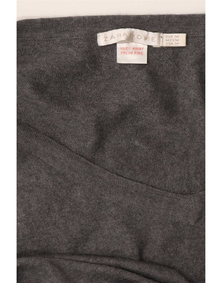 Rochie cu mâneci 3/4 pentru femei Zara UK 14, gri mediu