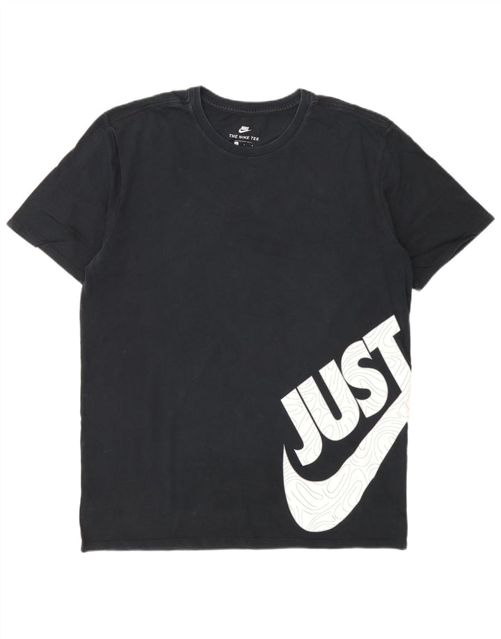 Tricou grafic Nike pentru bărbați Top mare din bumbac negru