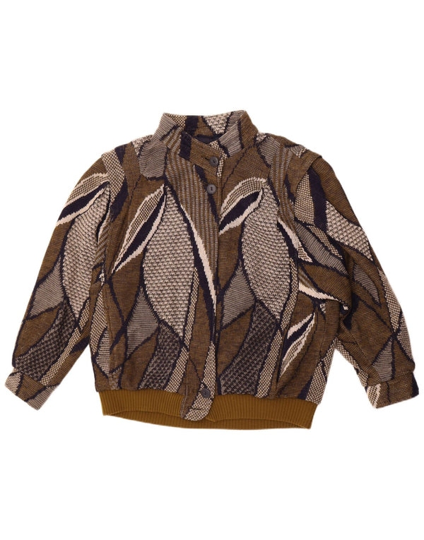 Jachetă bomber supradimensionată pentru femei Stadick, cu model abstract, UK 10 Small Khaki